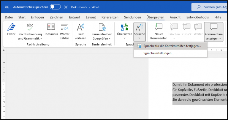 Word Autokorrektur Konfigurieren Und Richtig Nutzen